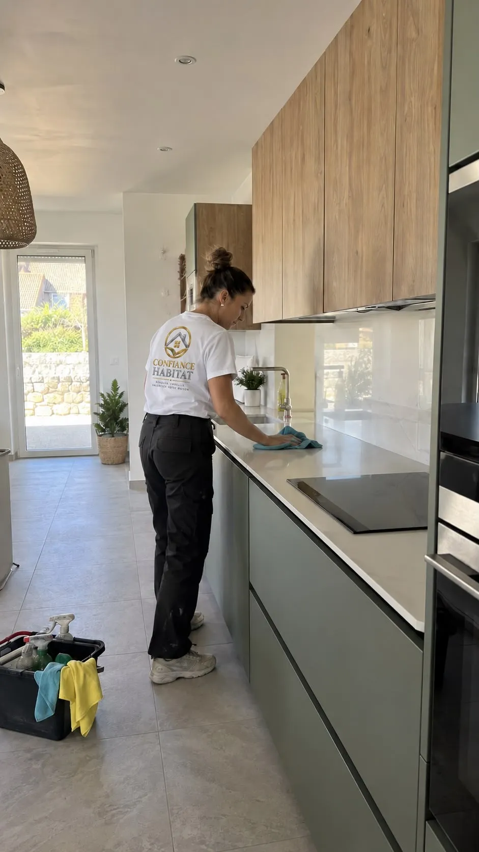Nettoyage d’une cuisine neuve après travaux