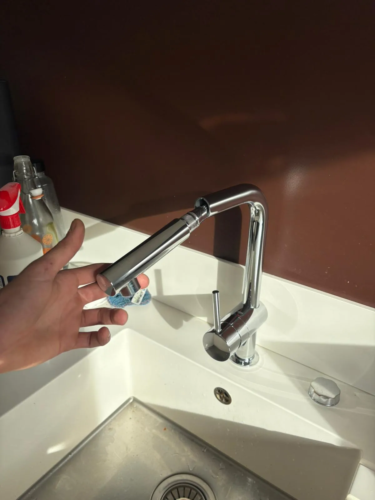 Intervention de plomberie — installation d'un robinet